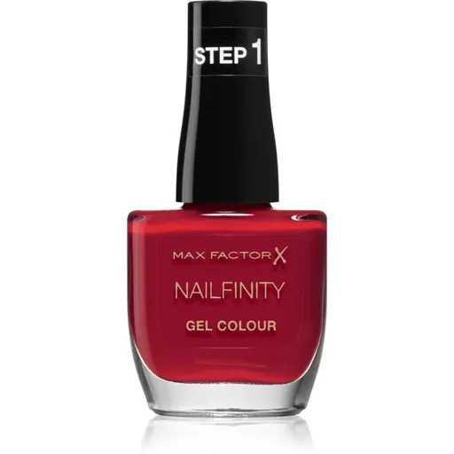 Max Factor Nailfinity Gel Colour gel de unghii fara utilizarea UV sau lampa LED culoare 310 Red Carpet Ready 12 ml