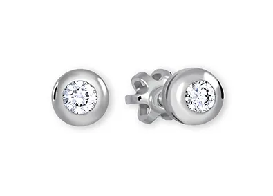 Soliter Cercei din aur alb cu cristale 236 001 00634 07