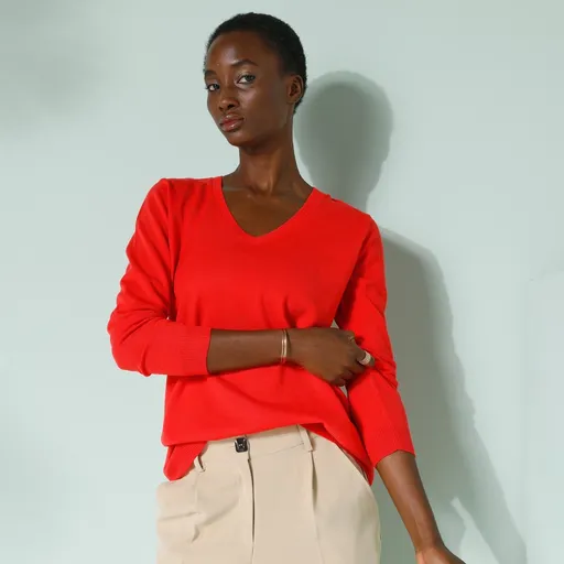 Pulover cu decolteu în V