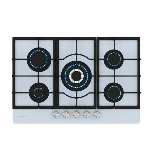 Klarstein Ignito Plită cu gaz cu 5 zone, 5 arzătoare, electrică aprindere, Wok, pentru gaz lichefiat sau natural