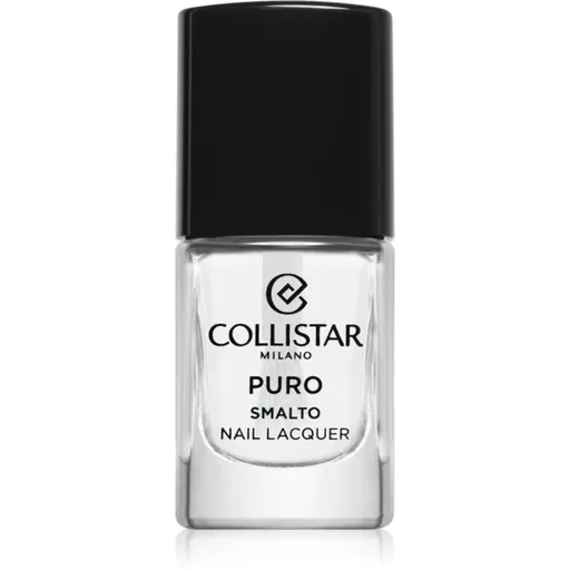 Collistar Puro Long-Lasting Nail Lacquer lac de unghii cu rezistenta indelungata culoare 301 Cristallo Puro 10 ml