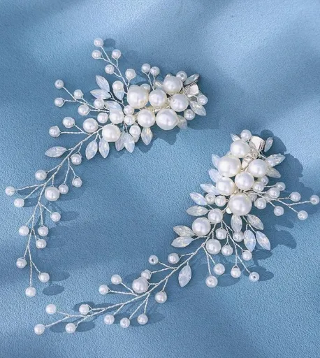 Accesoriu Mireasa cu Perle si Strasuri - 39005661