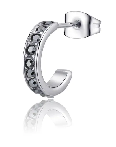 S'Agapõ Cercel single rotund cu cristale Snap SNP36