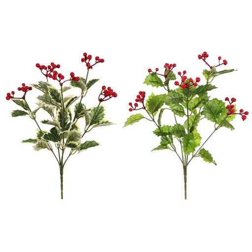 Set de crengi artificiale de Cesmina cu boabe roșii, 2 buc., 34 cm