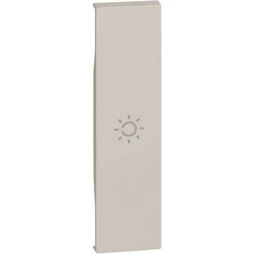 Tasta iluminabila simbol lumina 1 modul Bticino Living Now KM01A, nisip