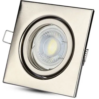 Corp spot GU10 unghi reglabil nichel V-TAC SKU-3473