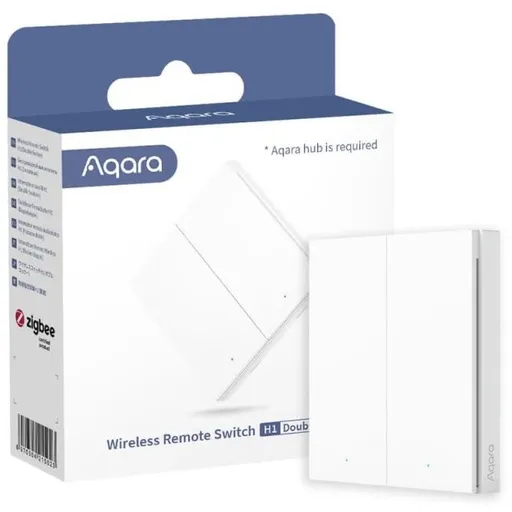 Telecomanda AQARA Wireless Remote Switch H1 Double Rocker (WRS-R02), Alb 6970504215023