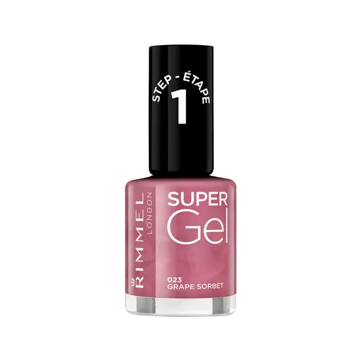 Rimmel Gel lac pentru unghii Super Gel (Nail Polish) 12 ml 023 Grape Sorbet