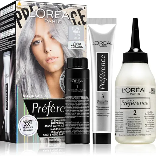 L’Oréal Paris Préférence Vivids culoare par culoare 10.112 silver grey 1 buc