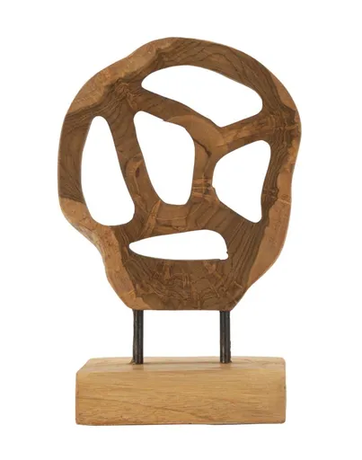 Mauro Ferretti Sculptura Lubang Tec cm 18X10X27 | Aosom Romania