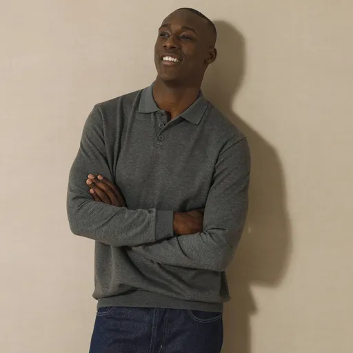 Hanorac din fleece cu guler polo