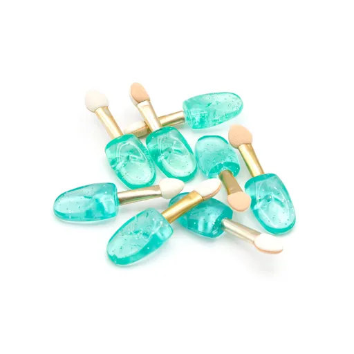 Set 8 Aplicatoare Fard de Pleoape Global Fashion - Green