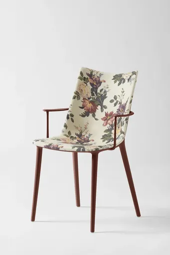 Scaun HHH tapitat stofa, varianta multipla - Kartell Culoare: Vin / Dragonstone