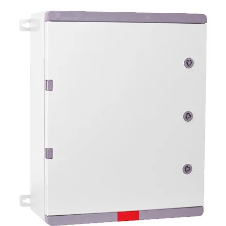 Cutie distributie Plastim PD405018 IP67 din ABS gri, usa mata, placa metalica, 400x500x180 mm