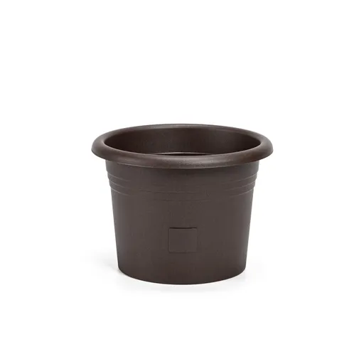 Plastia Ghiveci cu auto-irigare Narza diametru 25cm, ciocolată, maro închis, diam. 25 cm