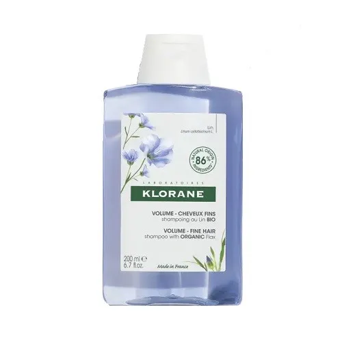 Klorane Șampon pentru volumul părului moale Bio Len (Volume Shampoo) 200 ml