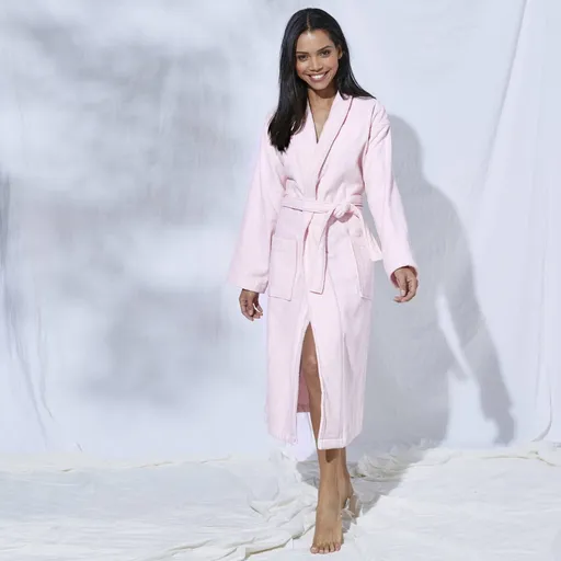 Halat de baie Colombine® din velur terry cu guler șal