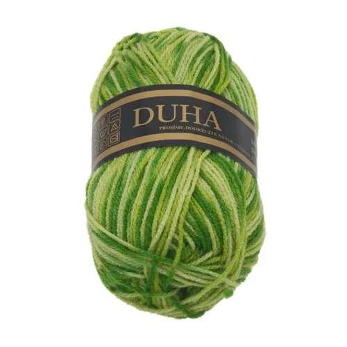 Fir textil DUHA verde deschis, verde închis , 50 g / 150 m, verde