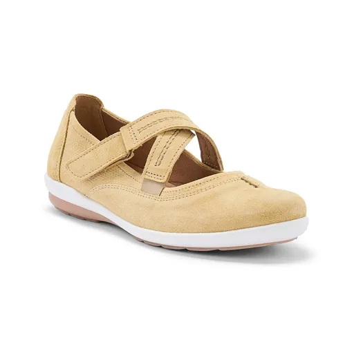 Pantofi joși din piele cu barete încrucișate Pédiconfort