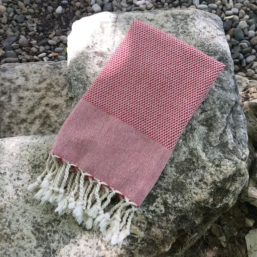 Prosop de plaja, L'essentiel Maison, Retro, Rosu