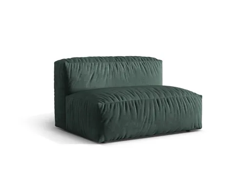 Modul pentru canapea, 1 loc, Martina-120, Micadoni Home, 132x106x75 cm, catifea, petrol