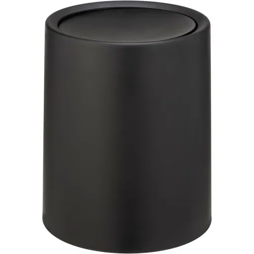 Wenko Coș de gunoi cu capac basculant Atri 6 l, negru, negru