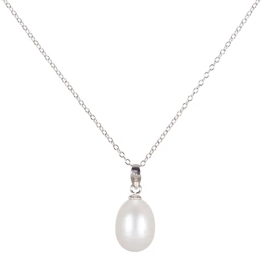 JwL Luxury Pearls Colier din argint cu perlă reală JL0436 (lanț, pandantiv) 55 cm
