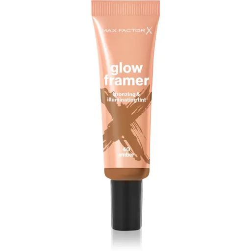 Max Factor Miracle Pure Glow Framer loțiune bronzantă culoare 40 Amber 30 ml
