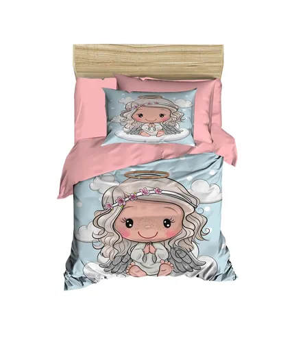 Lenjerie de pat pentru copii, L'essentiel Maison, PH170, Roz / Gri / Albastru