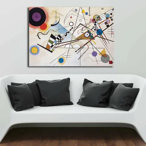 Tablou decorativ, 70100KANDINSKY006, Lemn, Multicolor