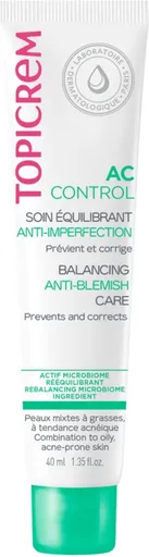 Topicrem Cremă de zi potrivită pentru tenul mixt și gras AC Control (Balancing Anti-Blemish Care) 40 ml