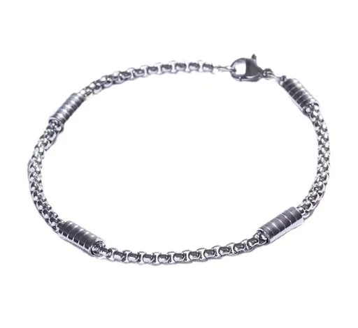 Marc Malone Brățară atemporală din oțel pentru bărbați MCGB5061S 21 cm