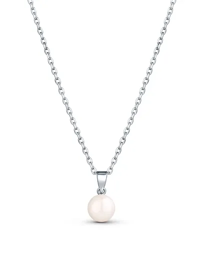 JwL Luxury Pearls Colier delicat de argint cu perlă autentică JL0835 (lănțișor, pandantiv)
