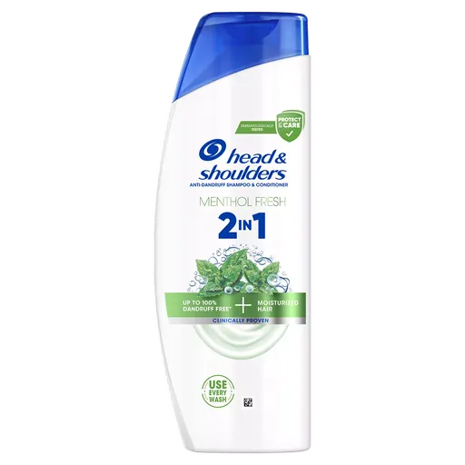 Head and Shoulders Șampon și balsam hidratant 2 în 1 Menthol Fresh (Anti-Dandruff Shampoo