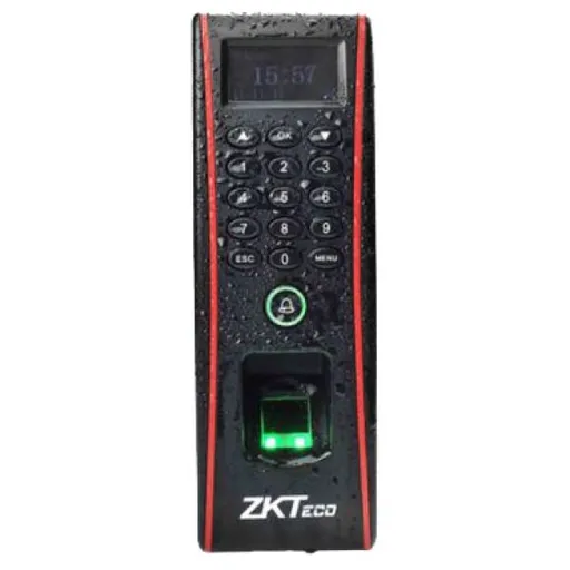 Controler de acces cu functie de pontaj, cu cititoare de amprente si de cartele incorporate ZKTeco FPA-1700