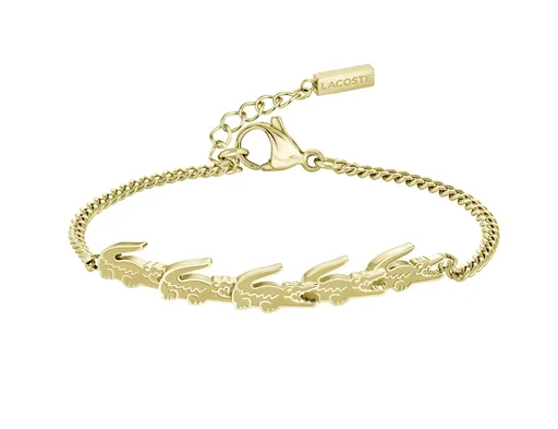 Lacoste Brățară elegantă placată cu aur pentru femei Crocodile 2040510