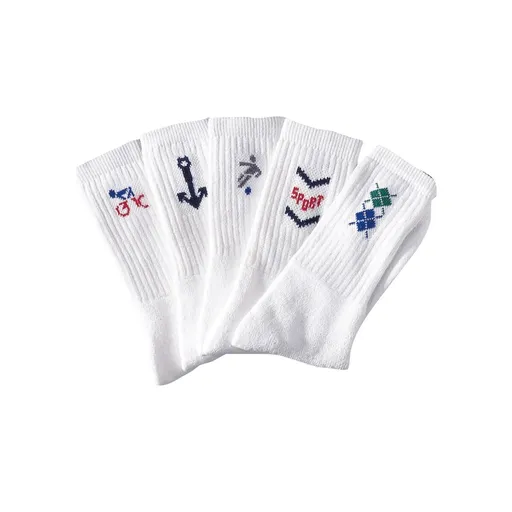 Set de 10 perechi de șosete sport cu motive