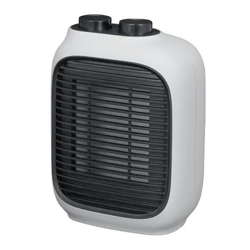 Aeroterma ELITE EFH-1382, 1500W, 15 m², Protectie la supraincalzire, Termostat reglabil, Picioare rabatabile, Alb/Negru