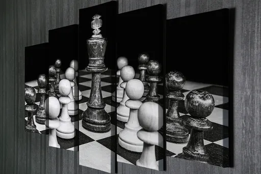 Tablou decorativ, BC53, 70 x 20 cm, Multicolor