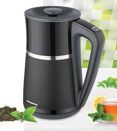 Fierbator electric Heinner, 1850-2200W, 1.7L, negru