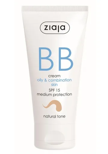 Ziaja BB Cremă pentru tenul gras, mixt, natural SPF15 50 ml