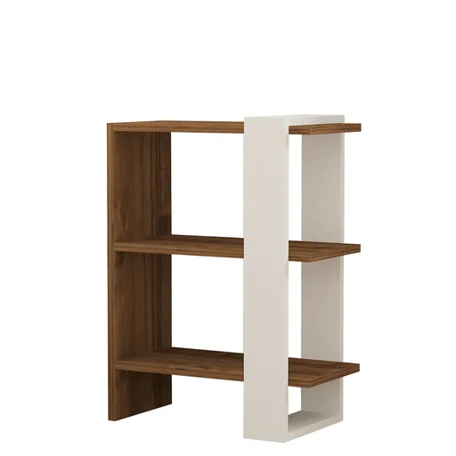 Bibliotecă Gaye Walnut White