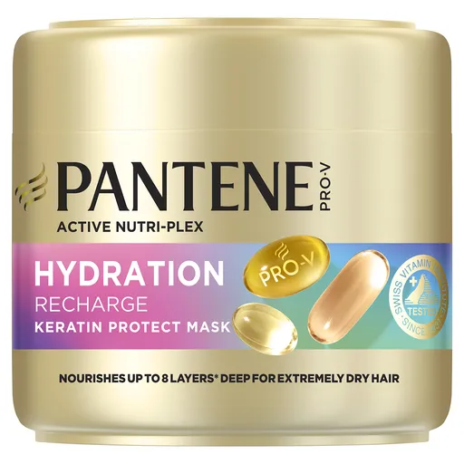 Pantene Mască hidratantă pentru păr Hydration Recharge (Keratin Protect Mask) 300 ml