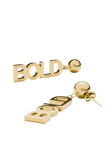 Furiosa Cercei moderni placați cu aur cu text Bold SE-BOLDEARING-G