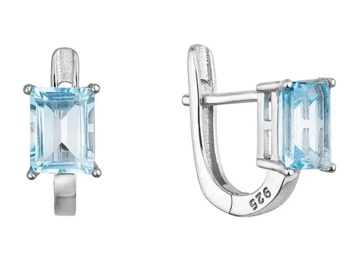 Evolution Group - Pavona Cercei suspendați din argint cu topaz autentic 11498.3