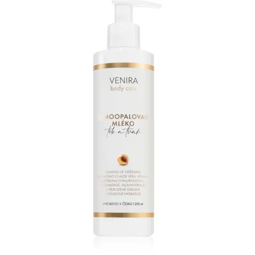 Venira Self-Tanning Lotion lotiune autobronzanta pentru corp si fata Apricot 250 ml