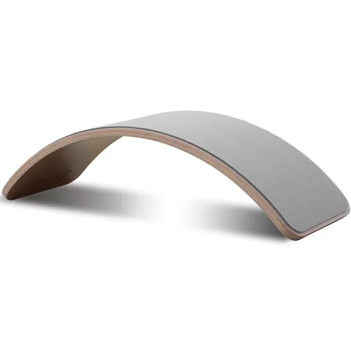 Placă de echilibru din lemn, Hanah Home, Wavy Board, 81x22x30 cm, Gri
