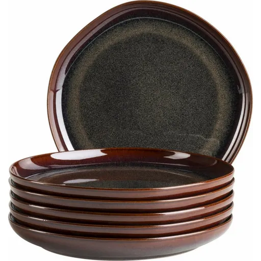 Mäser Set de farfurii de desert Cordelia Tropical 22 cm, 6 buc., maro