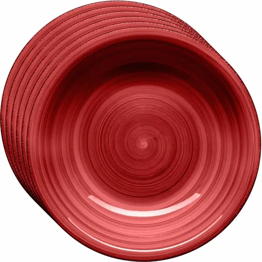 Mäser Set of 6 deep plates Bel Tempo 21.5 cm, red, roșu