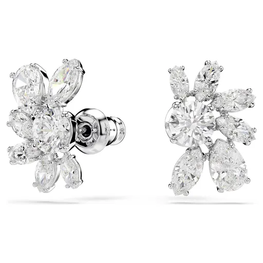 Swarovski Cercei asimetrici Floare cu zirconi Swarovski Mesmera 5737462